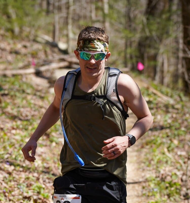 Eric racing the Savage Gulf Marathon