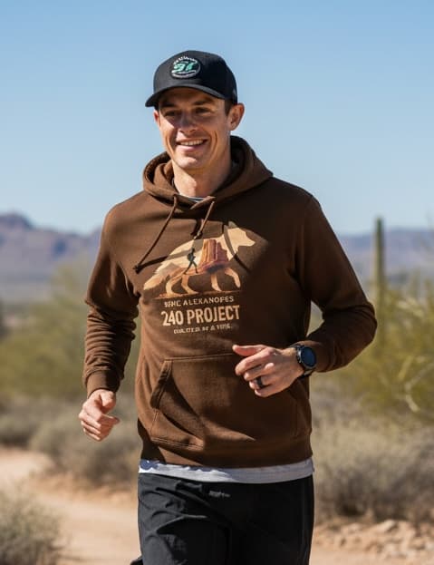 EA 240 Project Hoodie - model photo